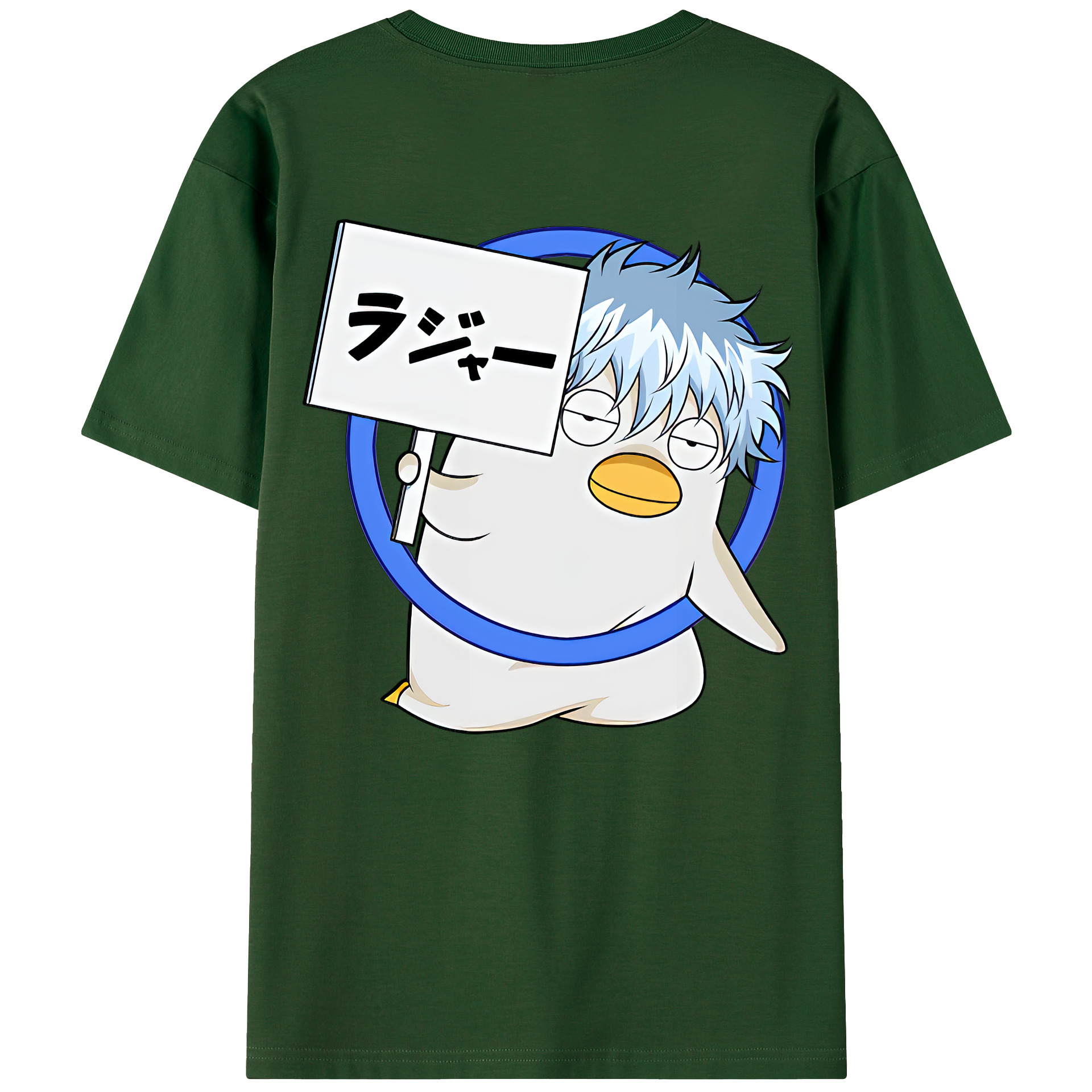 （画像用） ぎんたま 坂田銀時（さかたぎんとき） 神楽 志村新八（しむら しんぱち） GINTAMA Sakata Gintoki Kagura Shimura Shinpachi 綿100％半袖Tシャツ（背面プリント）